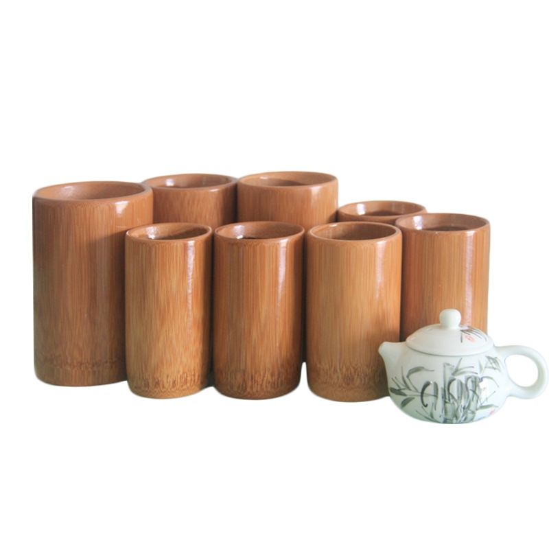 Bamboo wooden pot fire cupping set