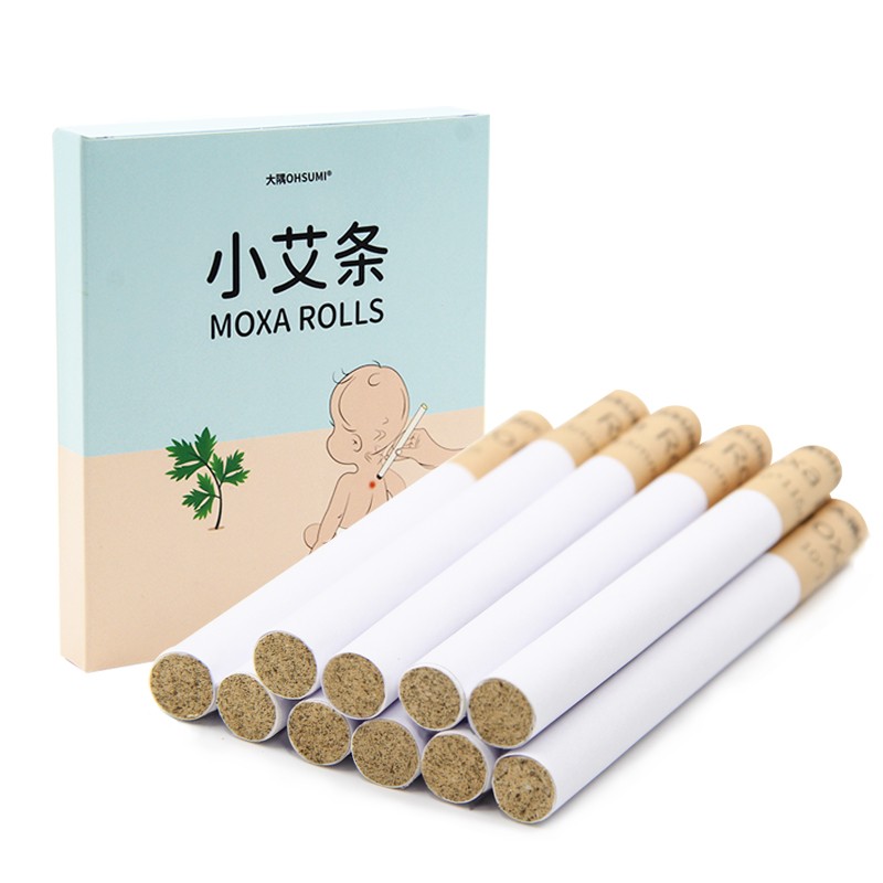 Children three years old Chinese moxa sticks baby children special spleen and stomach cough moxibustion sticks home authentic moxibustion with 10