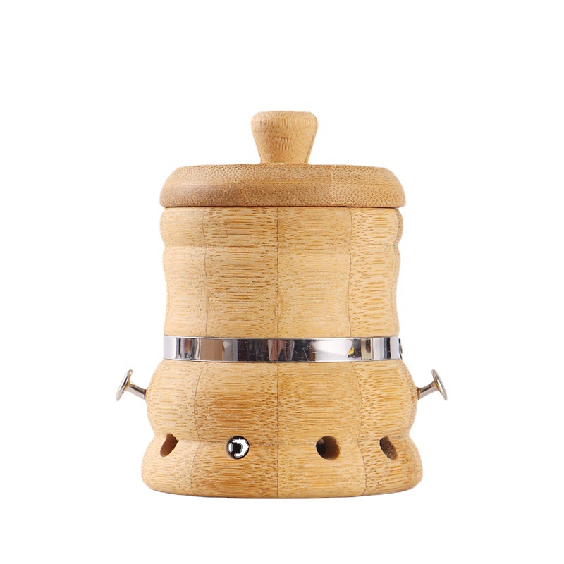 Bamboo spiral moxibustion pot Moxibustion box Moxibustion box moxibustion pot