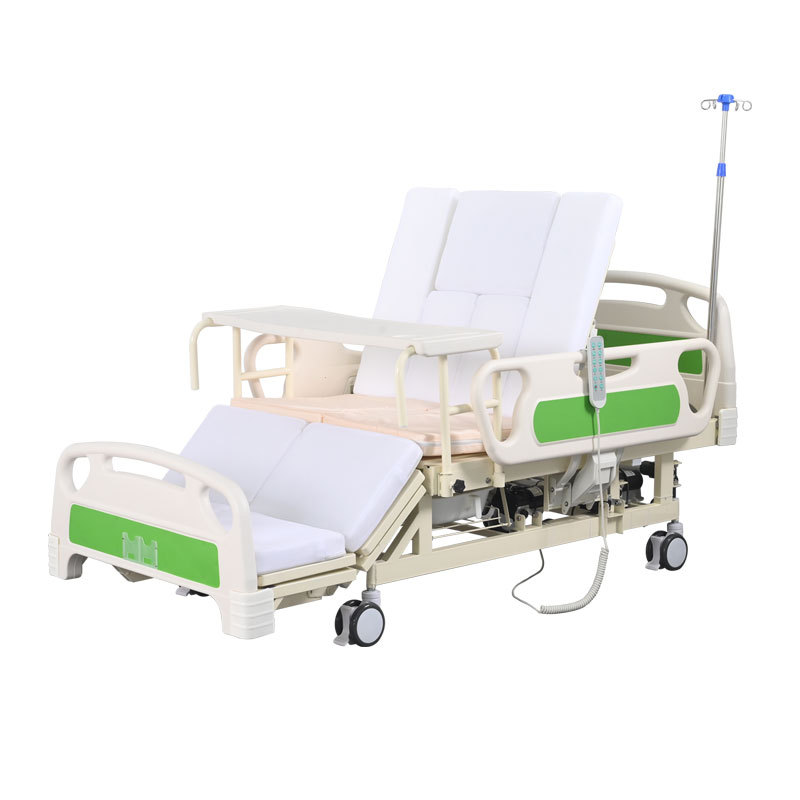 Electric full bend nursing bed for nursing home hospital health care bed flashlight dual purpose roll over nursing bed