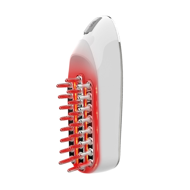 EMS micro-current electric massage comb Head hair comb liquid conduction comb on medicine machine meridian brush red light massage comb